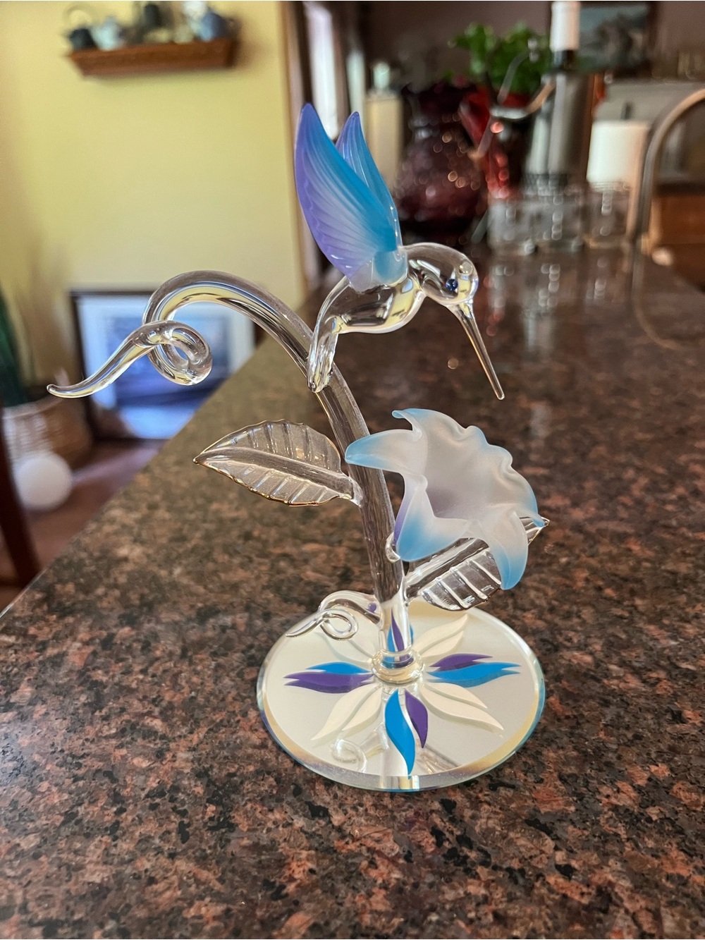 Glass Baron Beautiful Humming Bird made with Swarovski elements